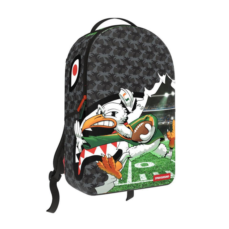 UNIVERSITY OF MIAMI TOUCH DOWN DLXR BACKPACK (B7116)
