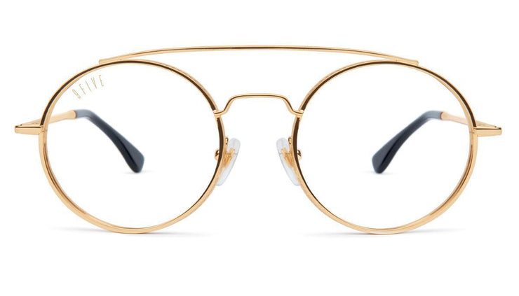 50-50 XL 24K Gold Clear Lens Glasses