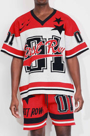 STAR VARSITY JACQUARD KNIT TEE