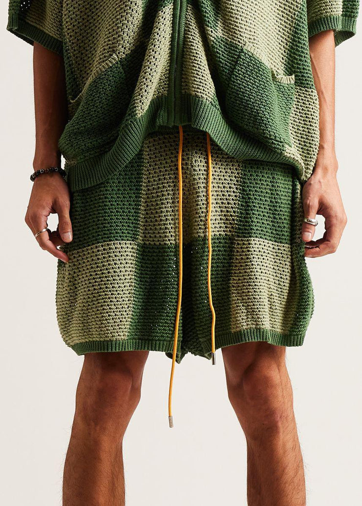 Checker Crochet Short