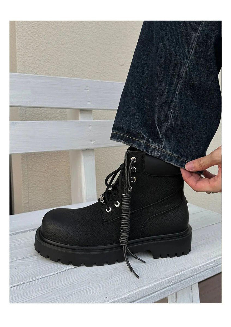 Casual Retro Workwear Boots