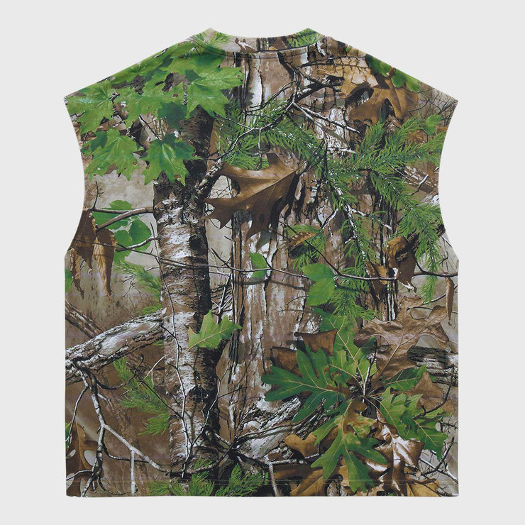 Deer Country Cut Off Tee Real Tree