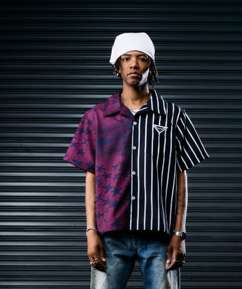 WIZARD SPLIT BUTTON DOWN SHIRT