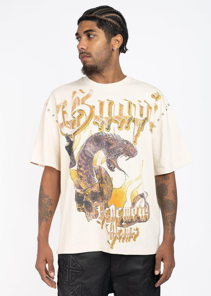 Cream Venemous Veins Tee