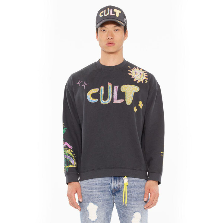 NOVELTY FLEECE CREW SWEATSHIRT
