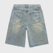Studded Denim Shorts