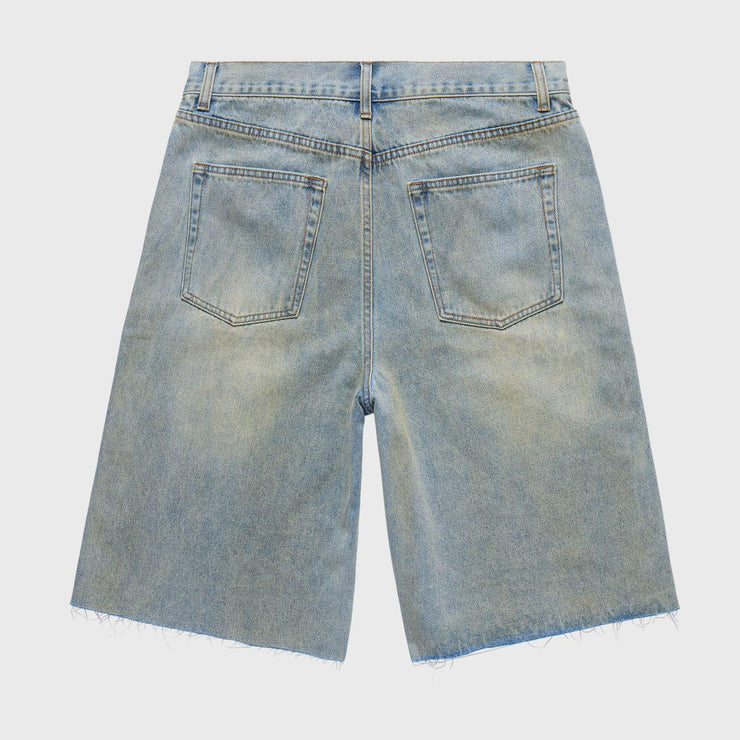 Studded Denim Shorts