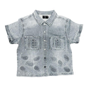 Paisley' Denim Blue Shirt