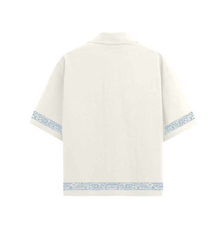 BURLAP BUTTON UP