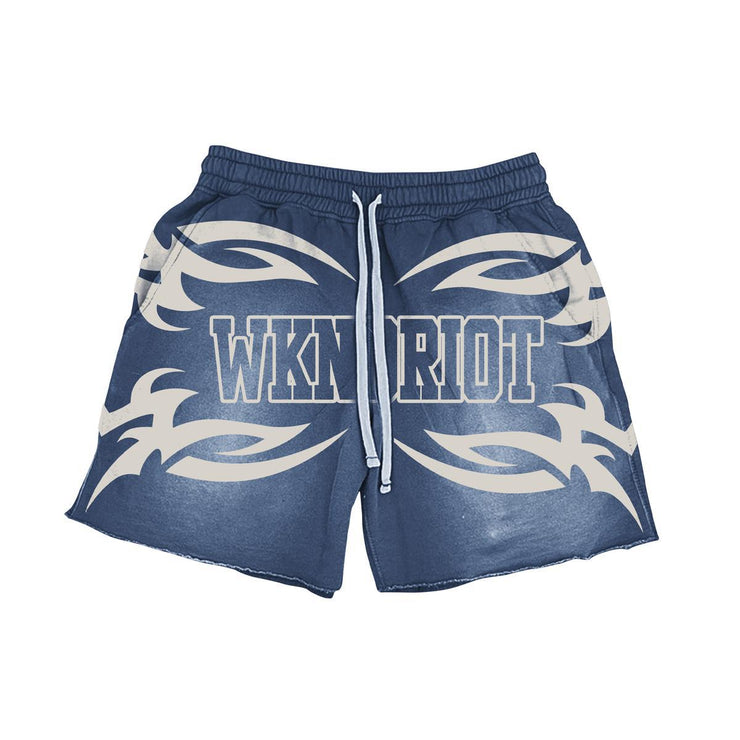 VARSITY TERRY SHORT BLUE