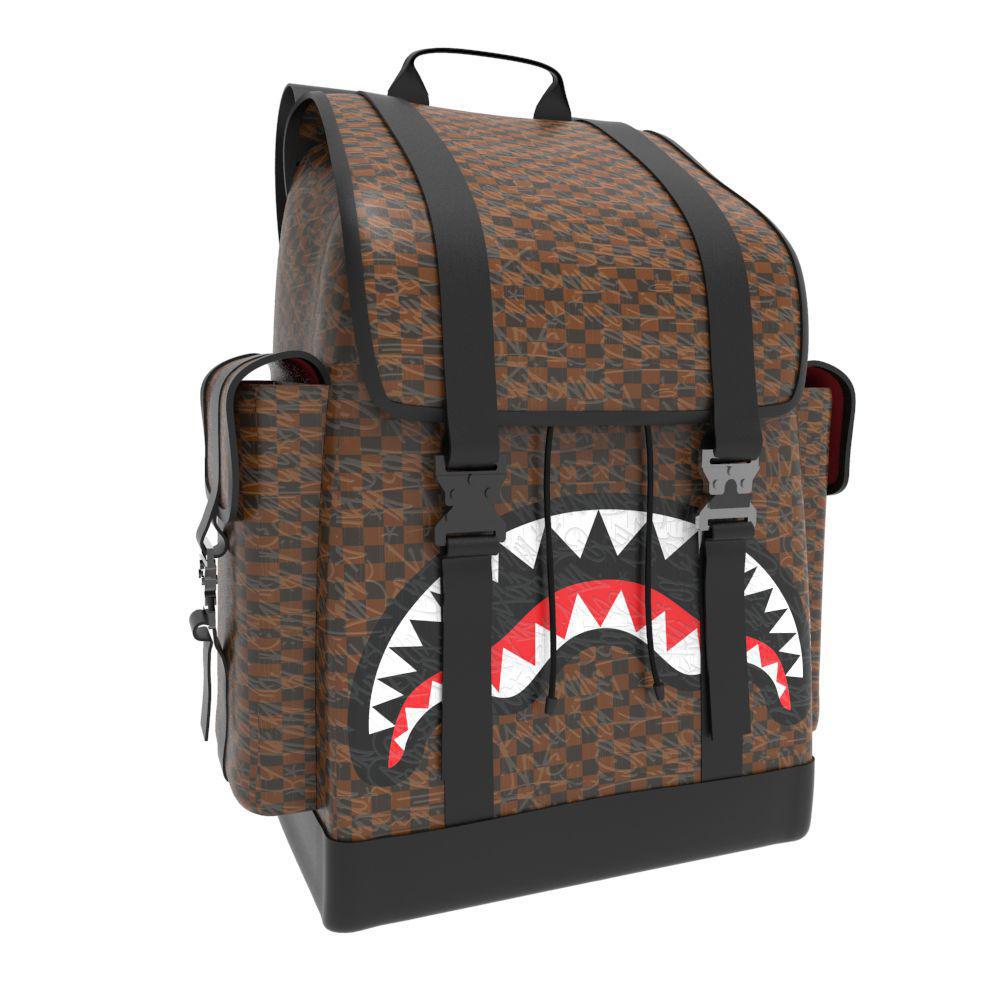 bape shark louis vuitton backpack CHECK 2 EMBOSS MONTE CARLO BACKPACK – riskingeverything