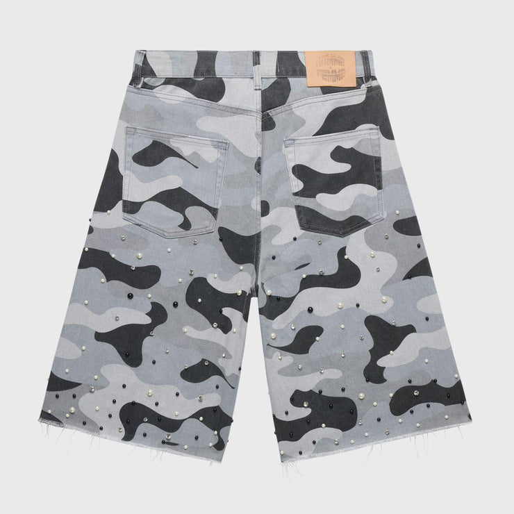 SNOW CAMO GEMSTONE SHORTS