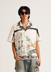 Doodle Button Up Shirt