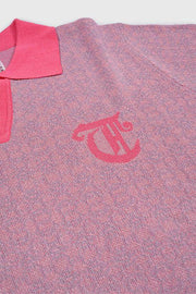 Racket Club Buttonless Crochet Polo
