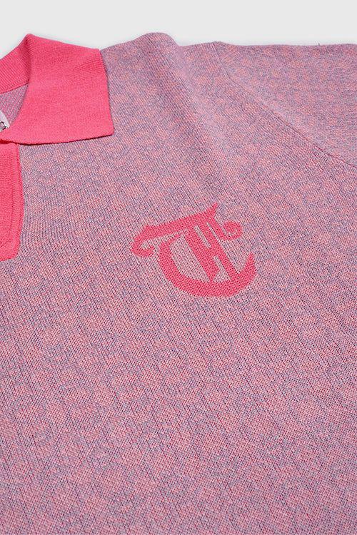 Racket Club Buttonless Crochet Polo