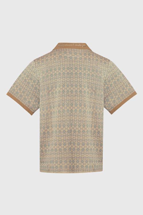 Racket Club Buttonless Crochet Polo