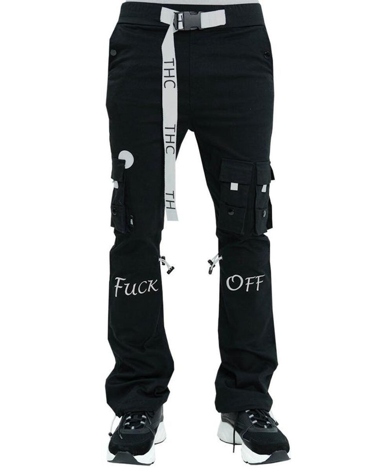 F Off Pull Stacked Cargo Pants Joggers