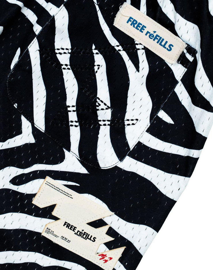 ZEBRA MESH SHORTS
