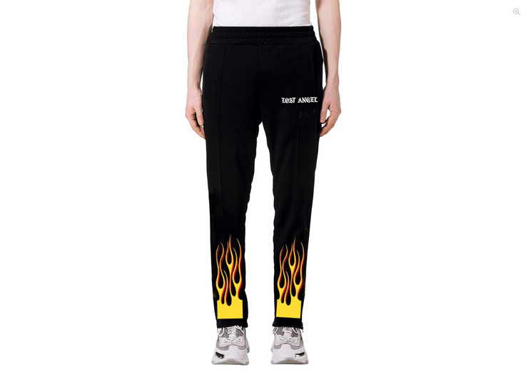 Flame Zipper Sweat Pants