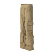 Multi-Pockets Cargo Carpenter Wide Leg Pant