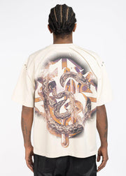 Cream Venemous Veins Tee