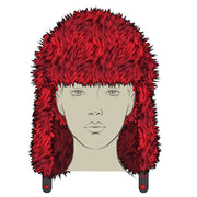 SKY HIGH SEEKERS ARCTIC RED FUR TRAPPER HAT