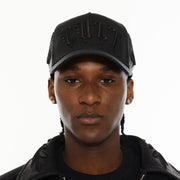 CULT X EL ALFA LOGO 5 PANEL A FRAME TRUCKER HAT "FLOWER" (625BC-CH112A)