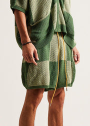 Checker Crochet Short