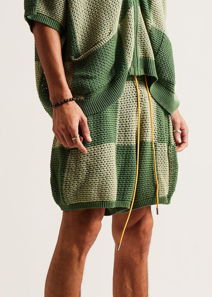 Checker Crochet Short