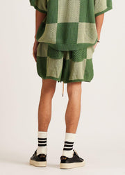 Checker Crochet Short