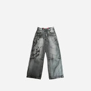 Vintage Y2K Gothic Tribal Baggy Jean