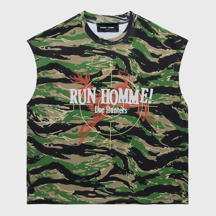 Deer Country Cut Off Tee Camo