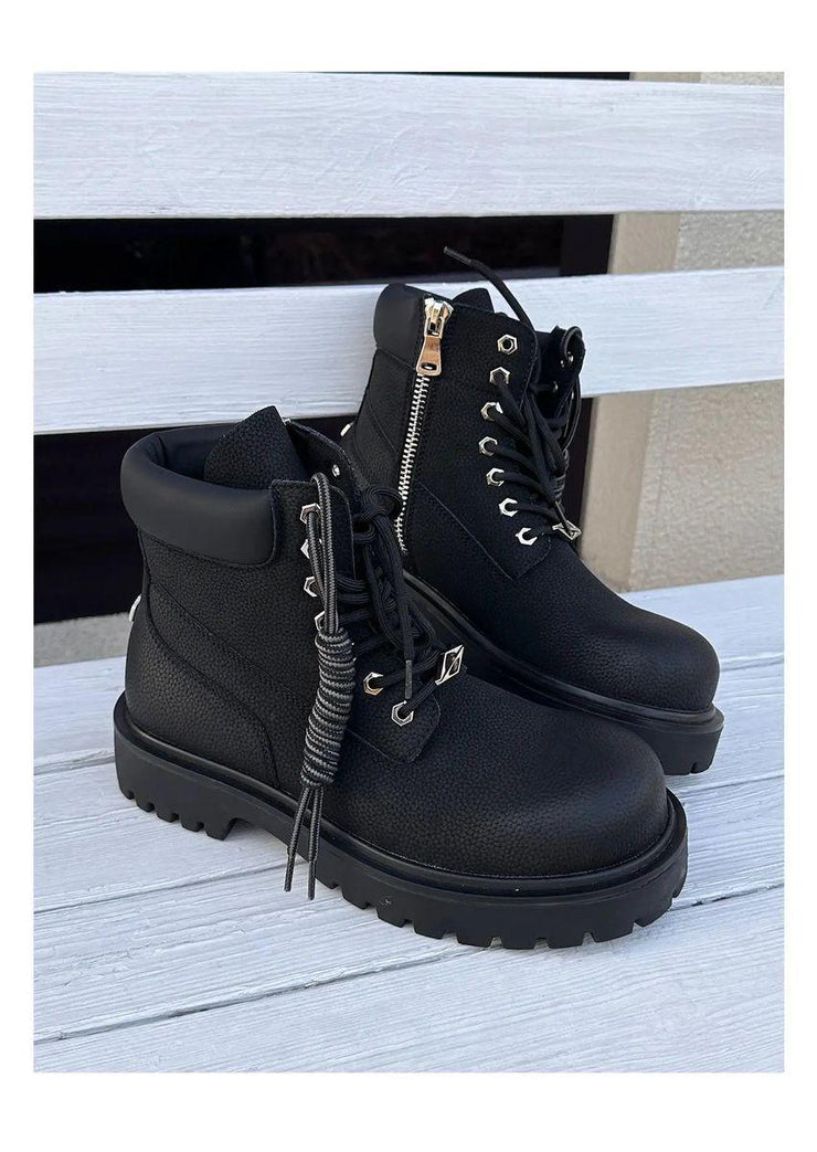 Casual Retro Workwear Boots