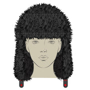 SKY HIGH SEEKERS ARCTIC BLACK FUR TRAPPER HAT