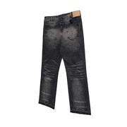 Black Washed Damaged Grunge Baggy Jeans