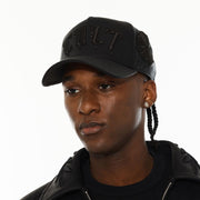 CULT X EL ALFA LOGO 5 PANEL A FRAME TRUCKER HAT "FLOWER" (625BC-CH112A)