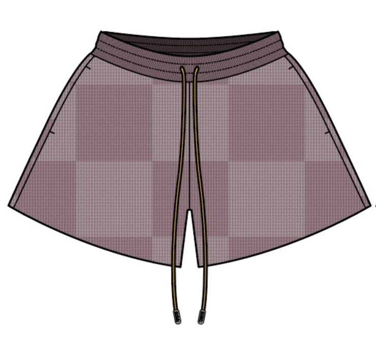 Checker Crochet Short