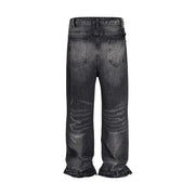 Black Washed Damaged Grunge Baggy Jeans