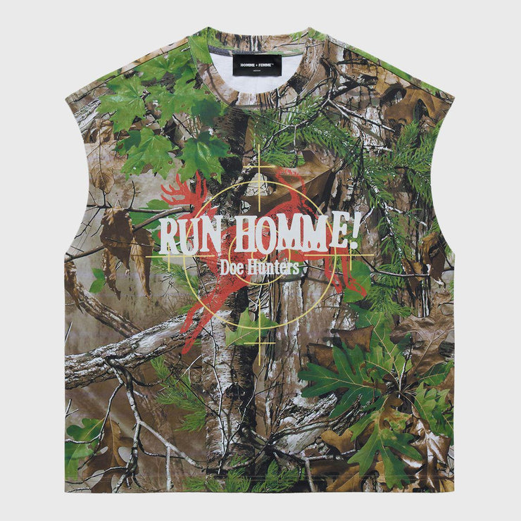 Deer Country Cut Off Tee Real Tree