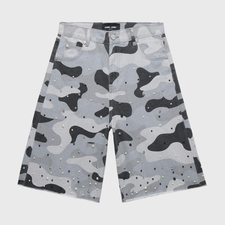 SNOW CAMO GEMSTONE SHORTS