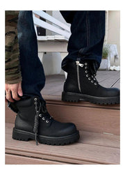 Casual Retro Workwear Boots