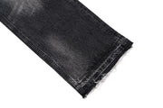 Black Washed Damaged Grunge Baggy Jeans