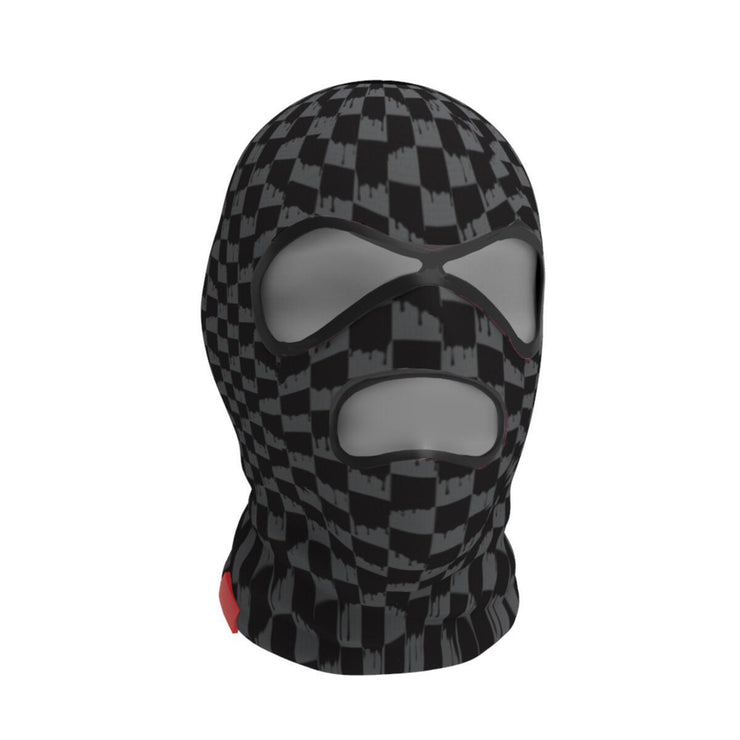 CHECKERED DRIP SKI MASK