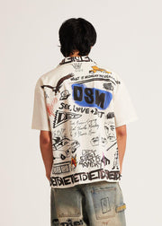 Doodle Button Up Shirt