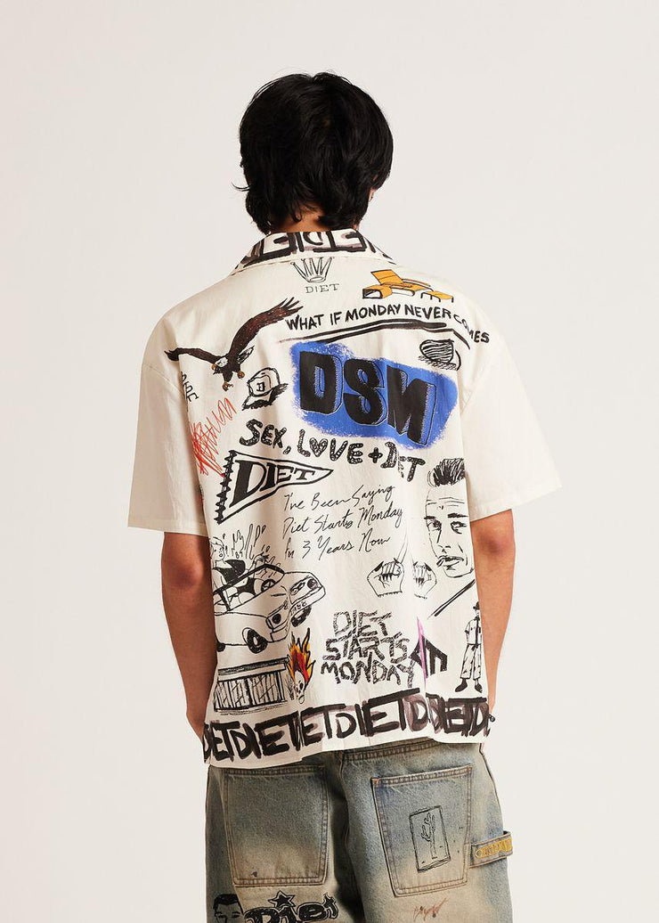 Doodle Button Up Shirt