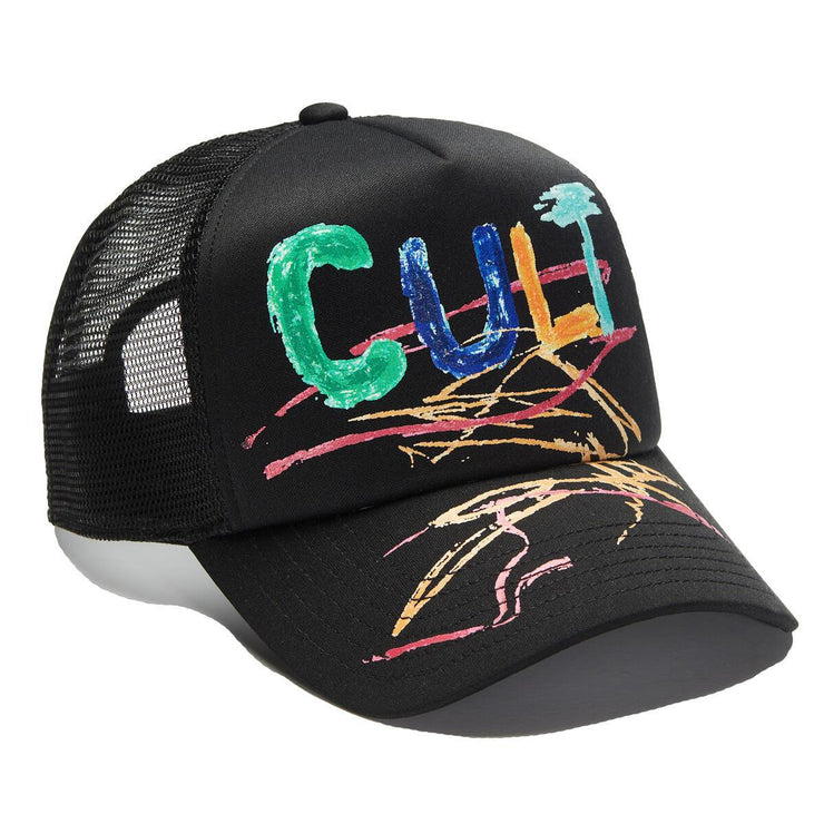 HAND DRAWN LOGO FOAM TRUCKER HAT