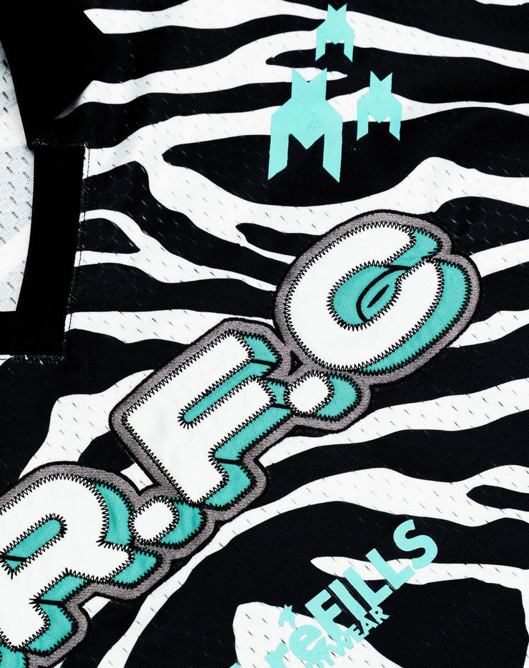 ZEBRA MESH JERSEY
