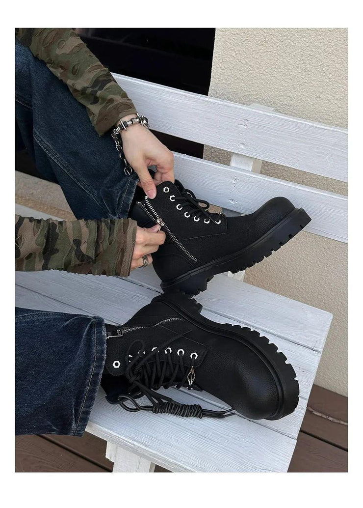 Casual Retro Workwear Boots