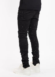 All Black Embellished Denim V2