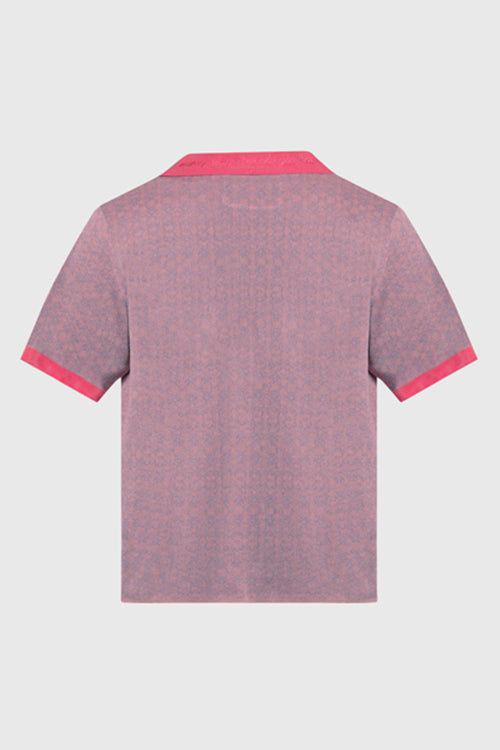 Racket Club Buttonless Crochet Polo